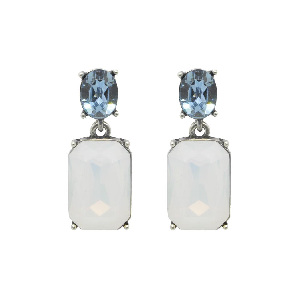 Vintage Gem Drop Earrings