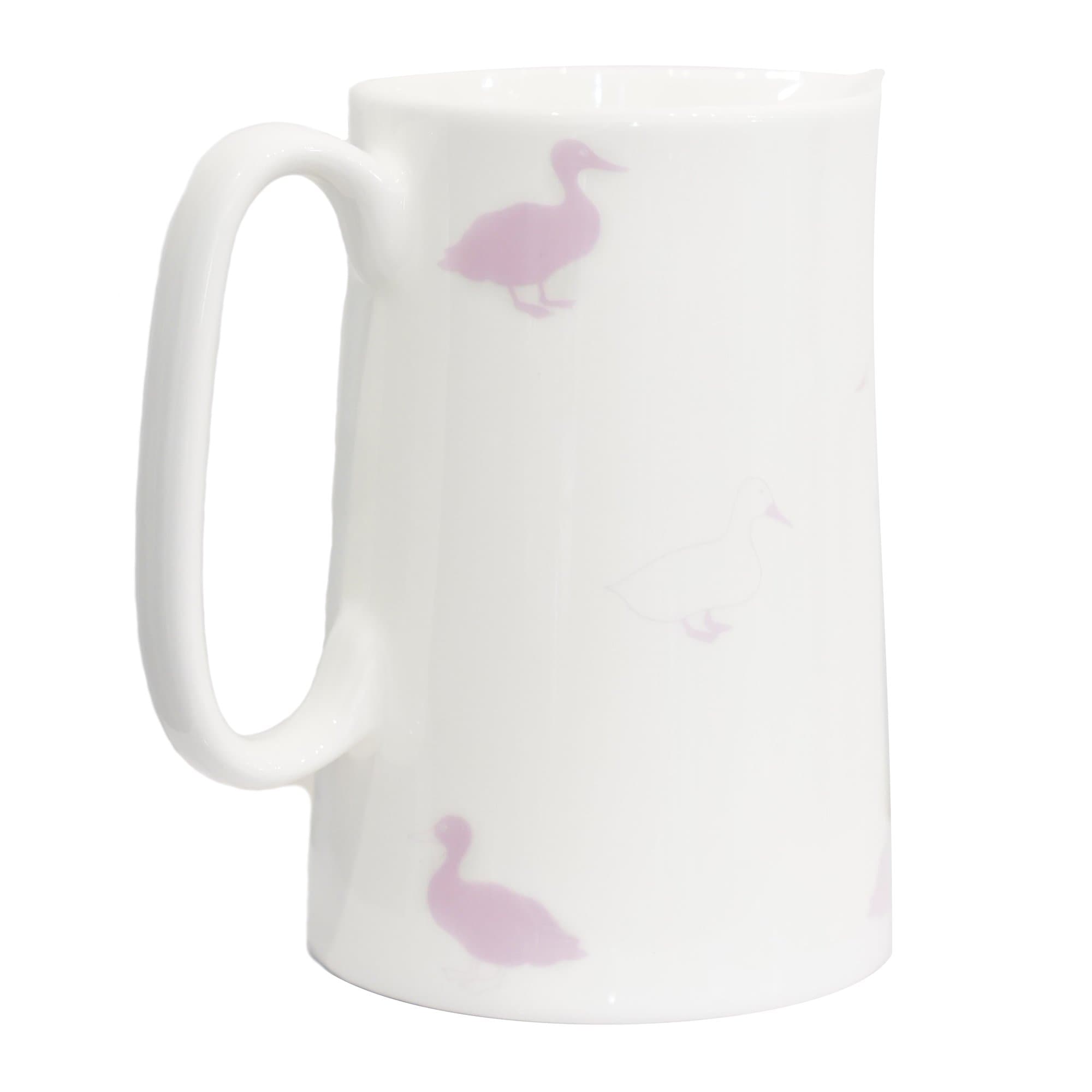 1 Pint Bone China Jug - Jemima Duck Print - Aurina Ltd