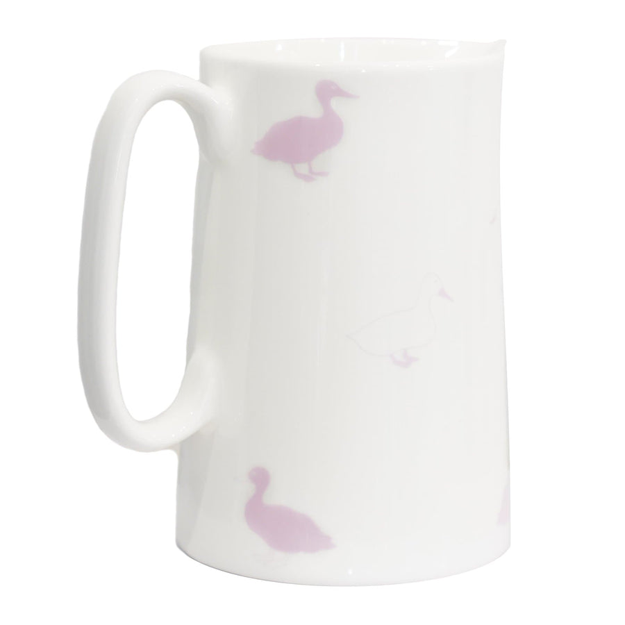 1 Pint Bone China Jug - Jemima Duck Print - Aurina Ltd
