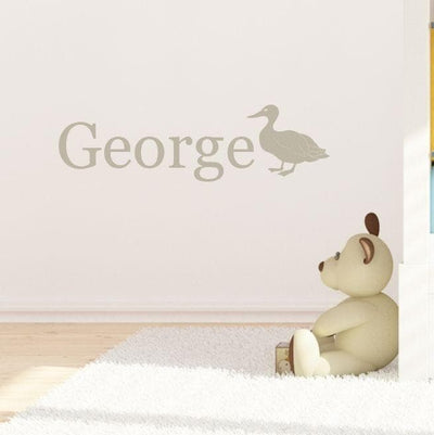 Jemima Duck Personalised Wall Sticker - Aurina Ltd