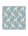 Gerald Giraffe Fabric in Sky Blue & Stone - Aurina Ltd