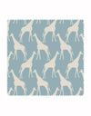 Gerald Giraffe Wallpaper in Sky Blue & Stone - Aurina Ltd