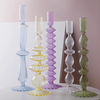 Lace Edged Glass Candlesticks - Aurina Ltd