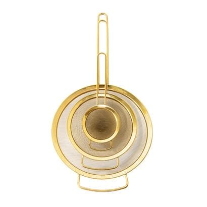 Gold Set of 3 Sieves - Aurina Ltd