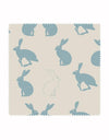 Hetty Hare Wallpaper in Sky Blue - Aurina Ltd