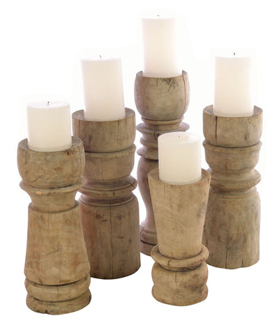 Turned Candles Set - Aurina Ltd