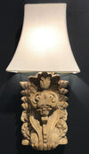 Leaf Carved Wall Light - Aurina Ltd