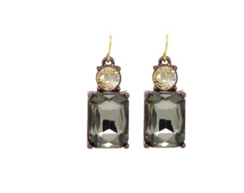 Vintage Gem Drop Earrings