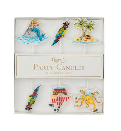 Yo Ho Ho! Die-cut Party & Birthday Candles - Set of 6 - Aurina Ltd