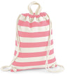 Nautical Stripe Drawstring Bag with or without Personalisation - Aurina Ltd