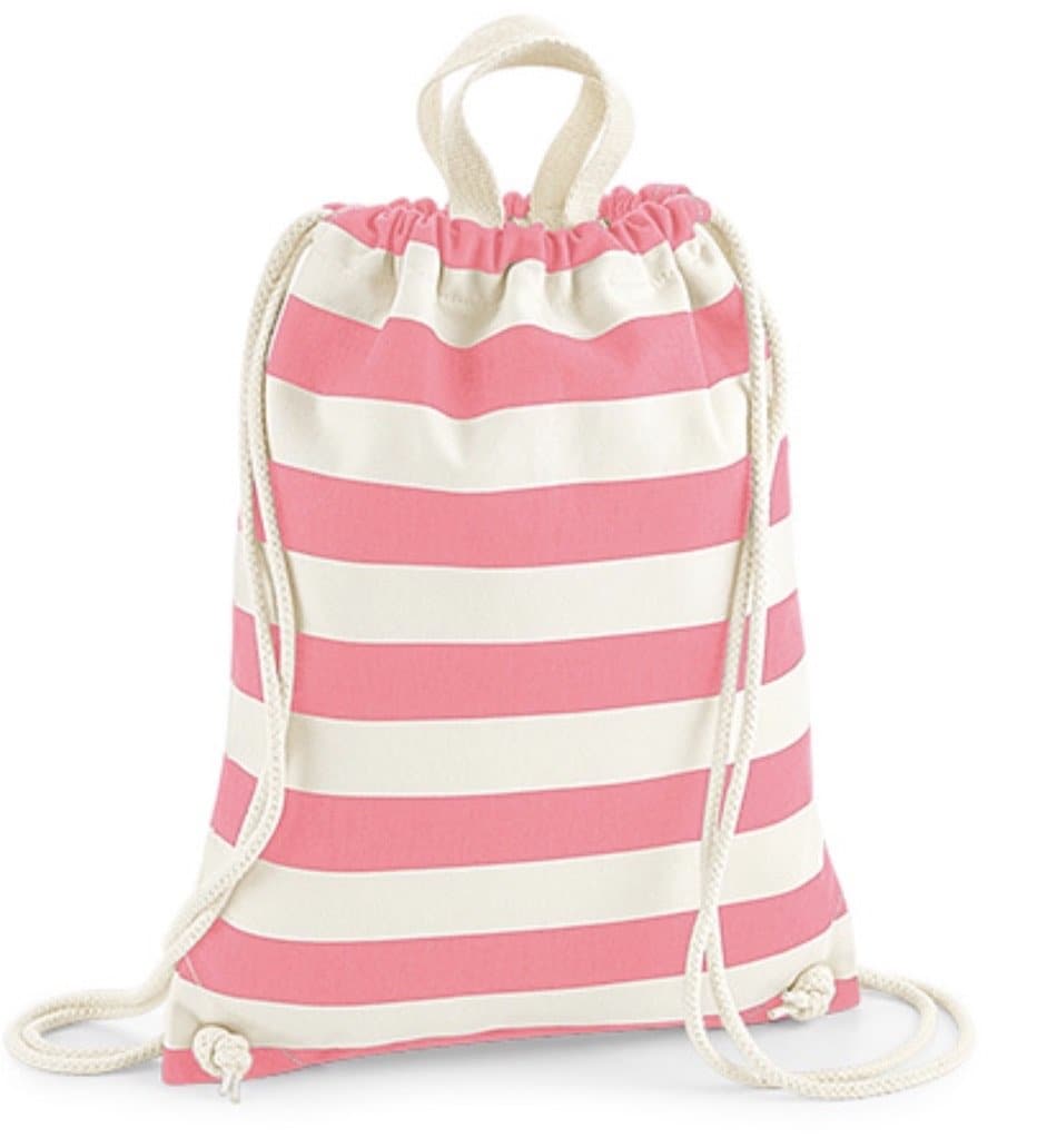Nautical Stripe Drawstring Bag with or without Personalisation - Aurina Ltd