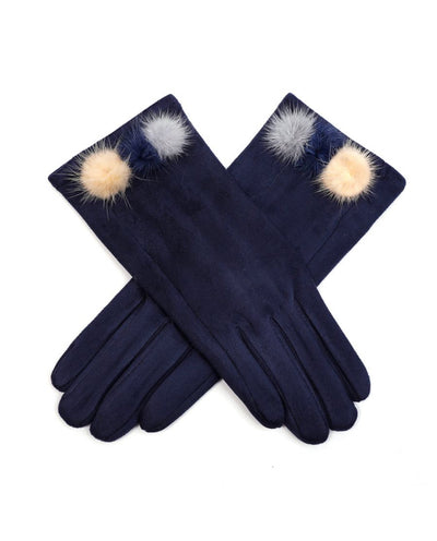 Fur Pom Pom Glove - Aurina Ltd
