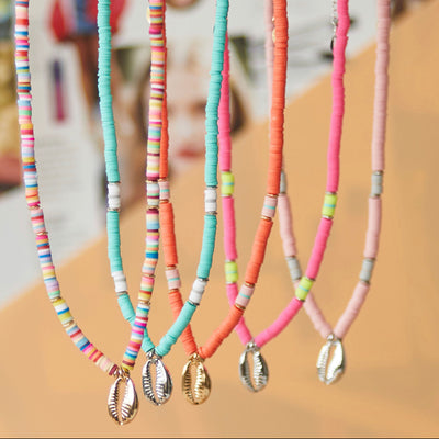 Shell Charm Surfer Necklace - Aurina Ltd