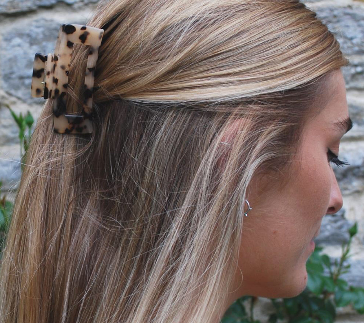 Large Resin Claw Clip - Tortoiseshell - Aurina Ltd