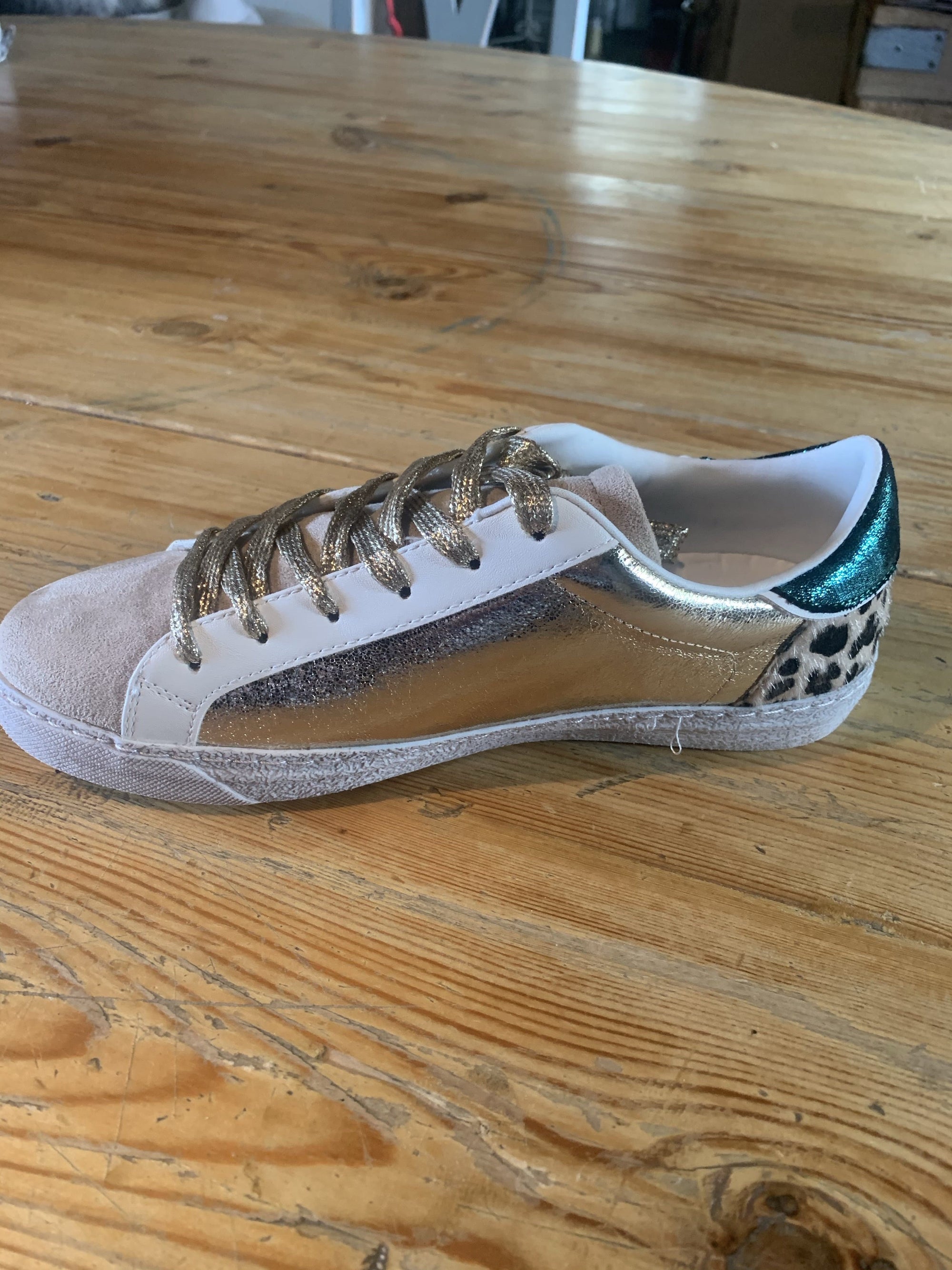 Blakeney Metallic Trainer - Aurina Ltd