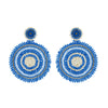 Beaded Circle Drop Earrings