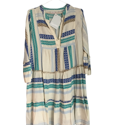 Neon Aztec Short Summer Dress