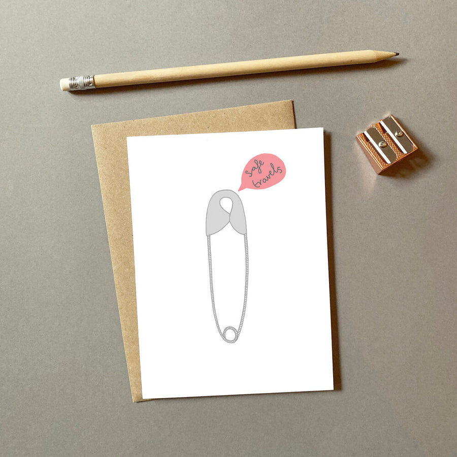 Safety Pin Card - Aurina Ltd