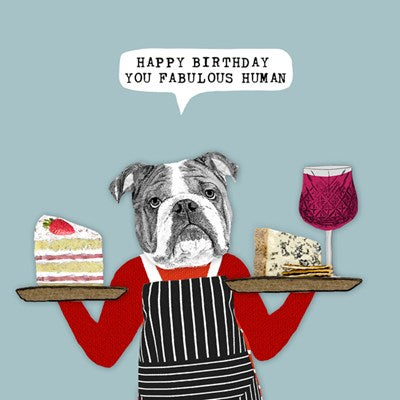 Happy Birthday Fabulous Human Card Aurina Ltd