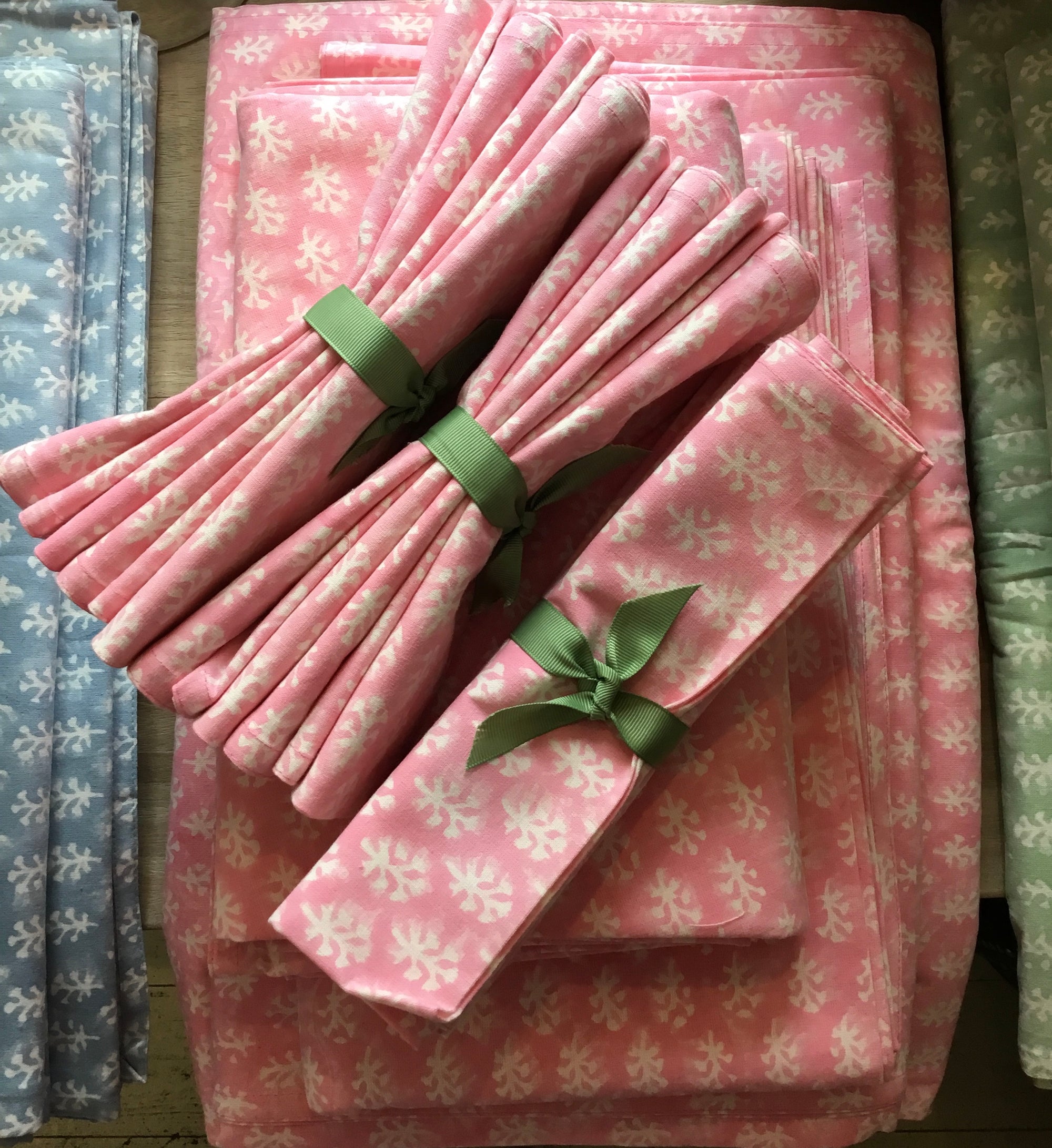 Set of 4 Manni Cotton Printed Napkin - Aurina Ltd