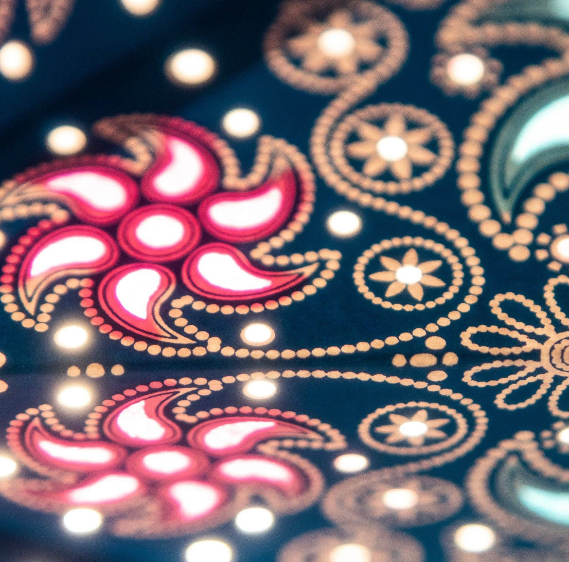 Firework Sea Blue Paper Star Lantern