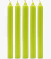 Lime Green Taper Dinner Candle