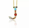 Gem Initial Necklace - Aurina Ltd