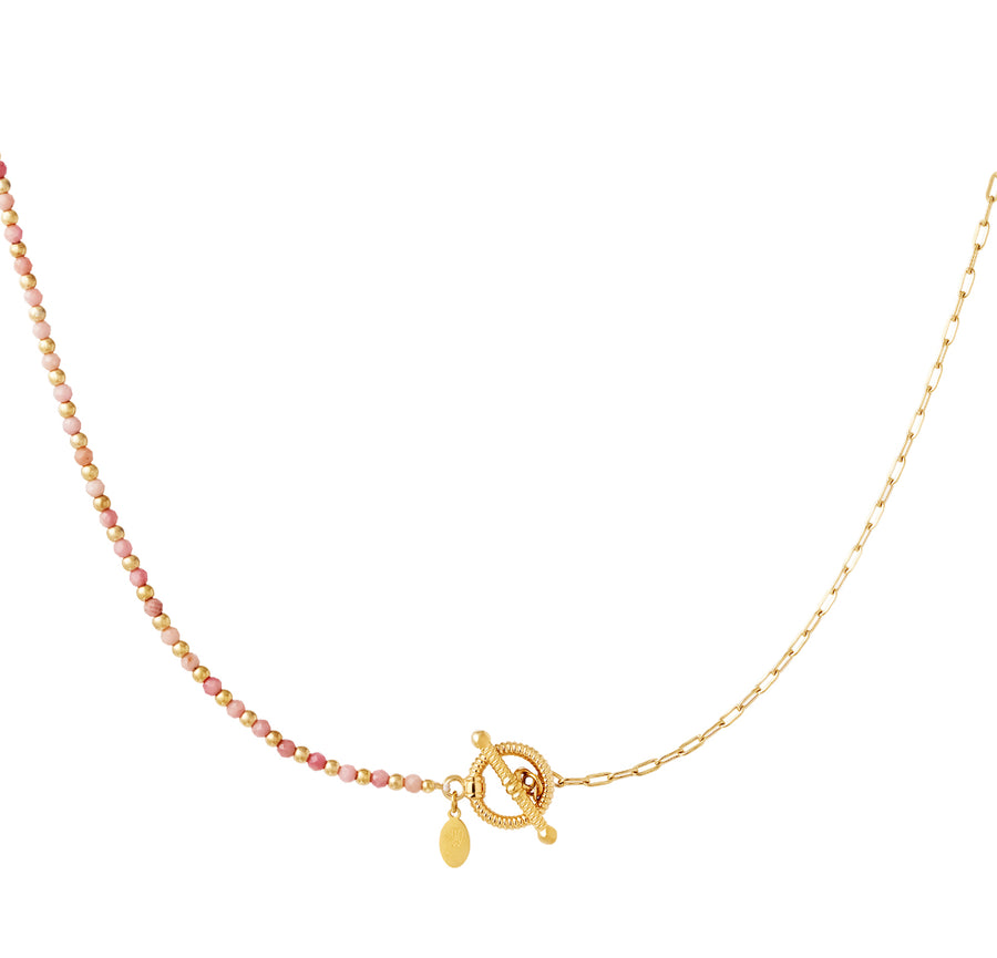Soft Pink Brancaster Beaded Necklace - Aurina Ltd