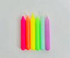 Dip Dye Konfetti Rainbow Candles - Aurina Ltd