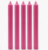 Fuschia Pink Taper Dinner Candle