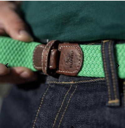 Bright Green Woven Belt - Aurina Ltd