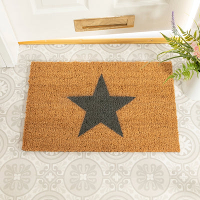 Star Grey Doormat - Aurina Ltd