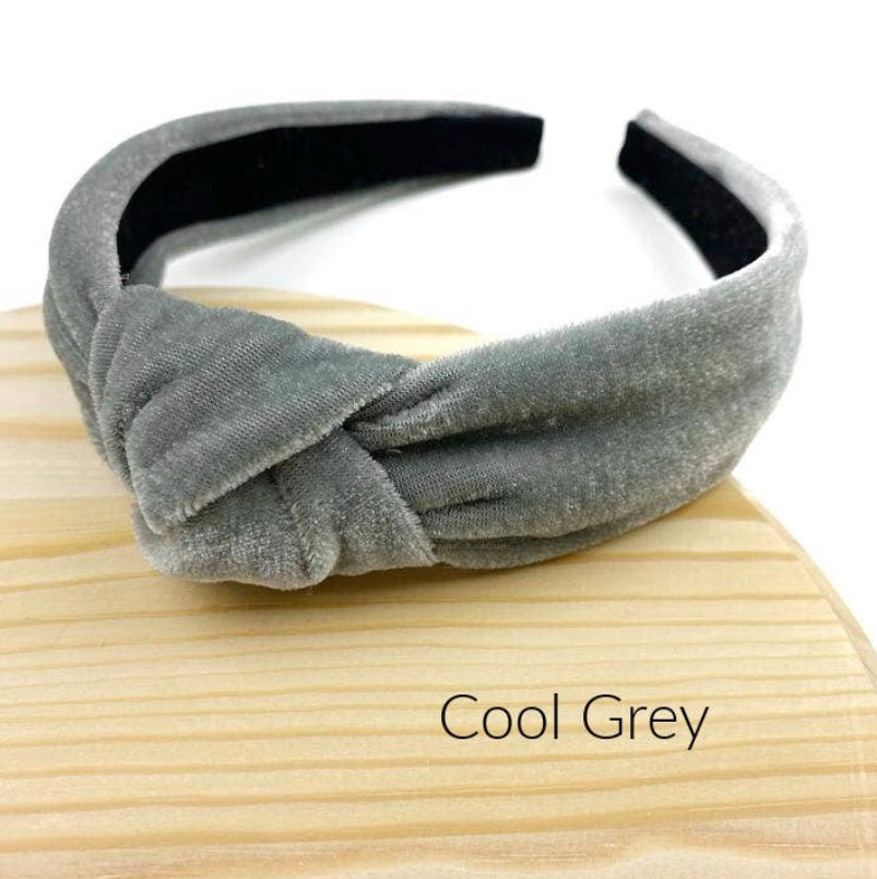 Winter Velvet Knotted Headband