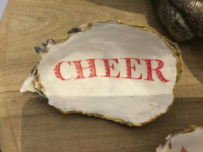 Hand Decorated Oyster Shell Dish