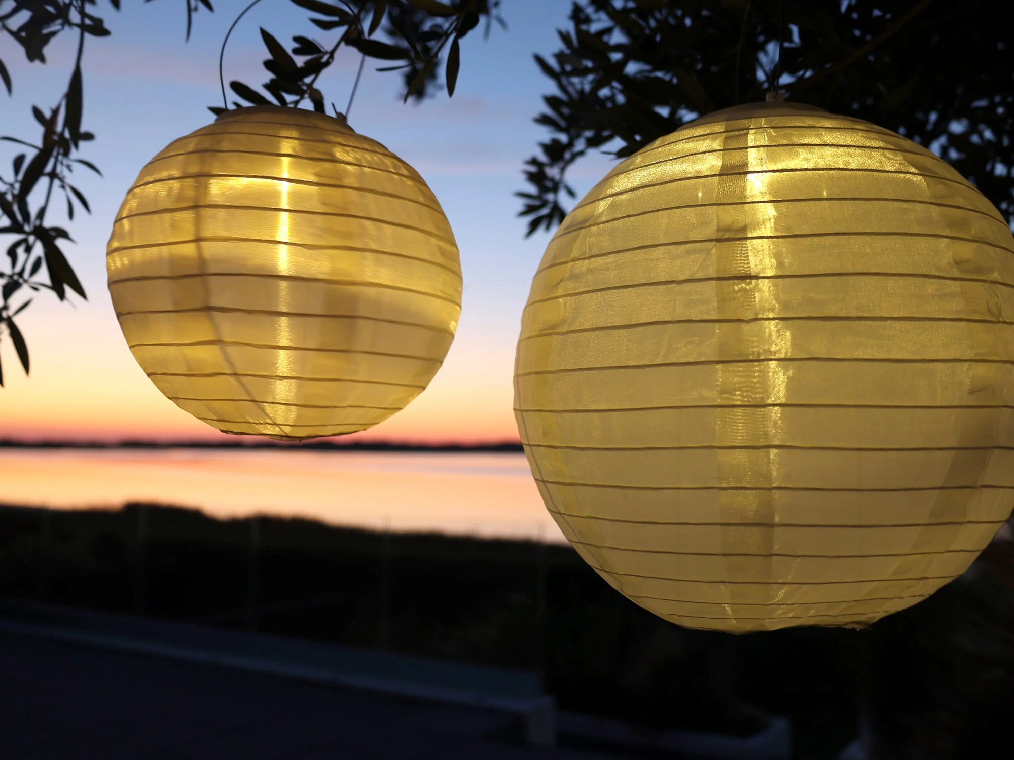 Solar Rice Paper Lamps - Aurina Ltd