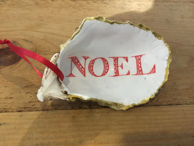 Hand Decorated Oyster Shell Dish