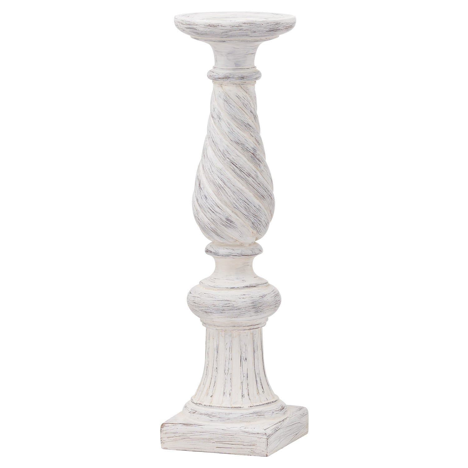 Antique Effect Twisted Candle Holder - Aurina Ltd