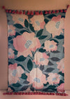 Floral Cotton Dhurrie Rug - Aurina Ltd