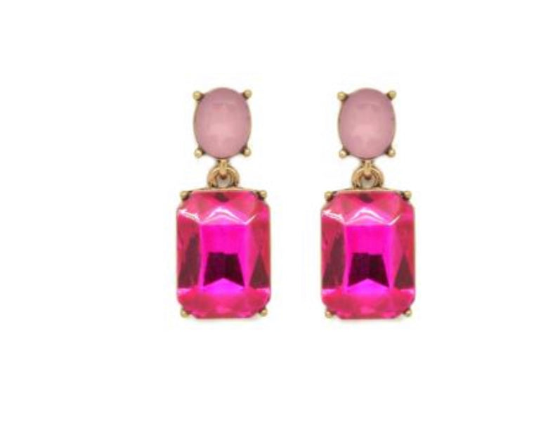 Vintage Gem Drop Earrings