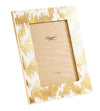 Modern Moiré Lacquer 4" x 6" Picture Frame in Gold - Aurina Ltd