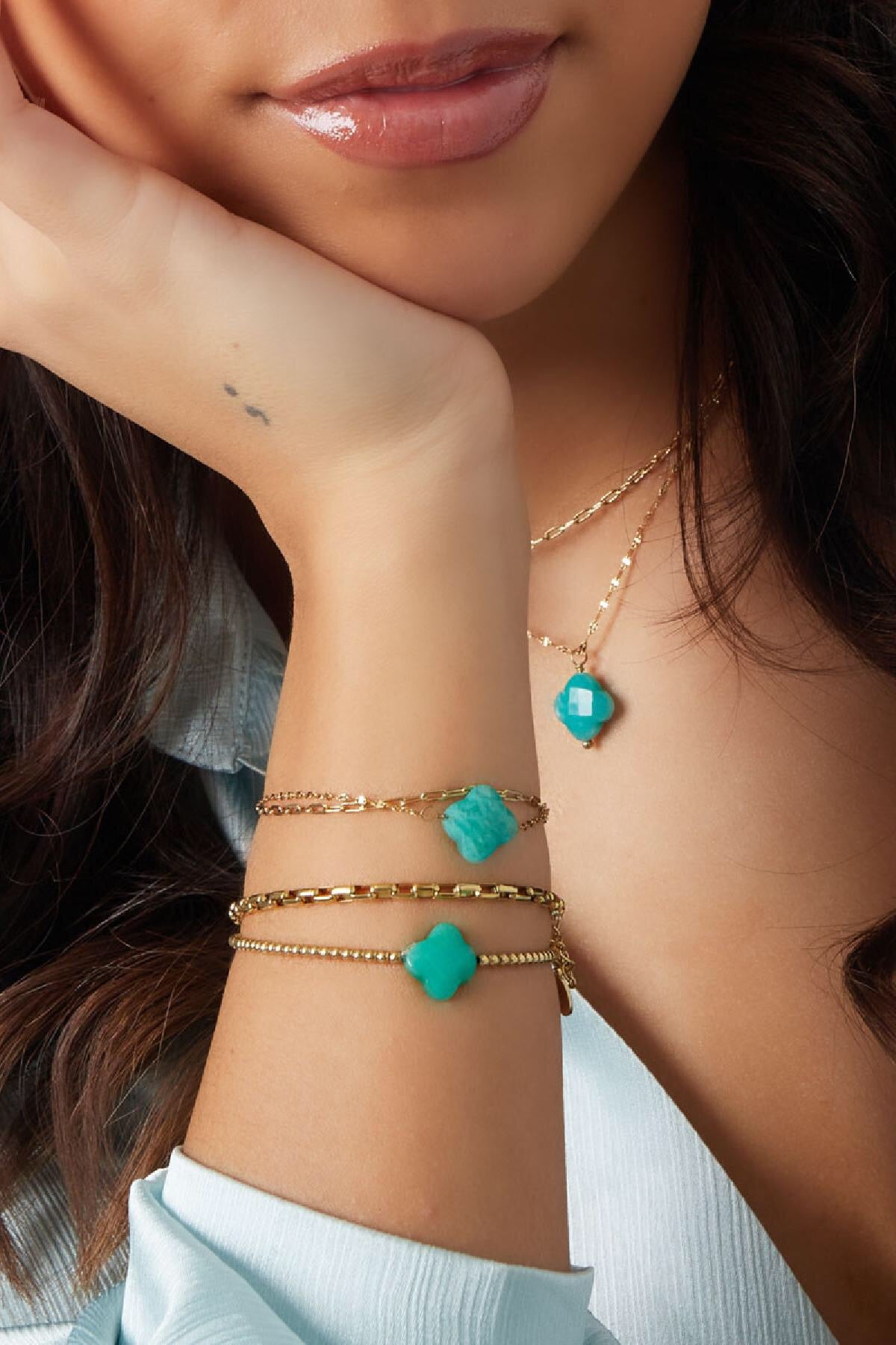 Clover Beaded Bracelet