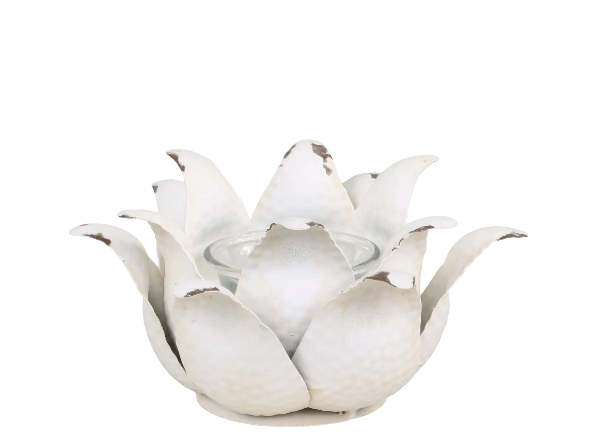 White Petal Tealight Holder - Aurina Ltd