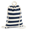 Nautical Stripe Drawstring Bag with or without Personalisation - Aurina Ltd