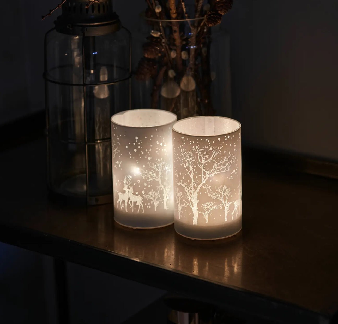 Deer Scene LED Votive - Aurina Ltd