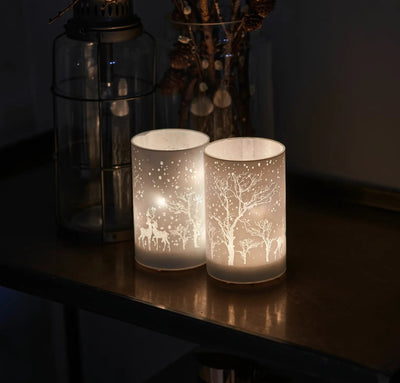 Deer Scene LED Votive - Aurina Ltd