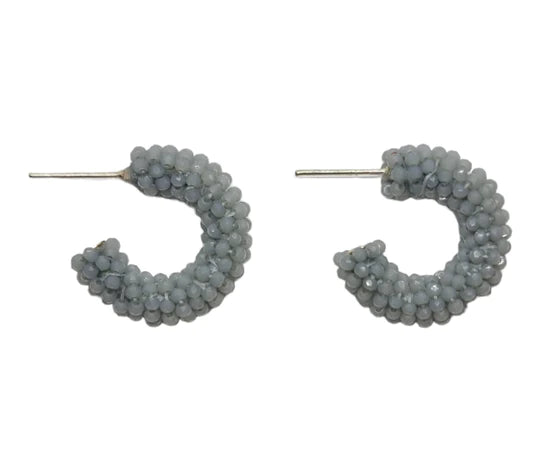 Cluster Hoop Earrings