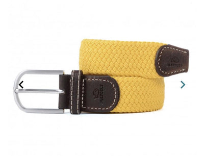 Sand Yellow Woven Belt - Aurina Ltd