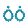 Woven Ball Oval Earrings