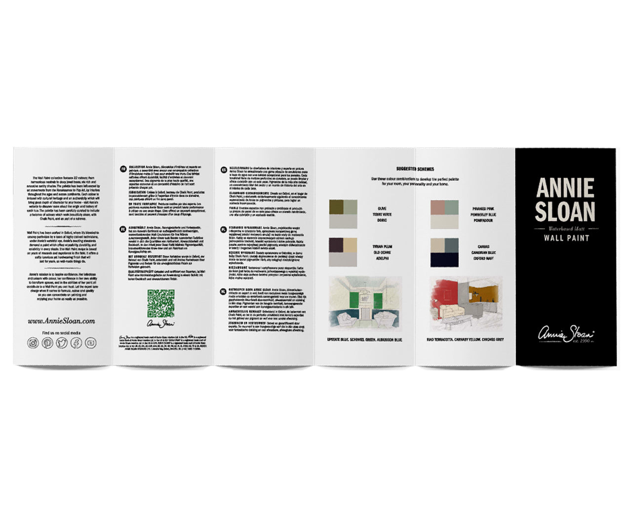 Annie Sloan Wall Paint Colour Card - Aurina Ltd