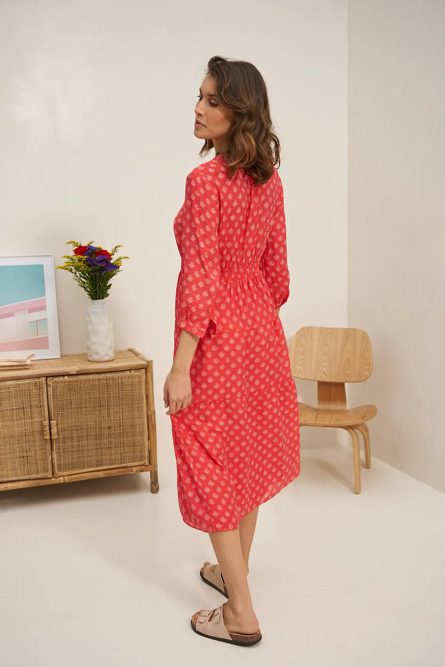 Capri Printed Midi Dress
